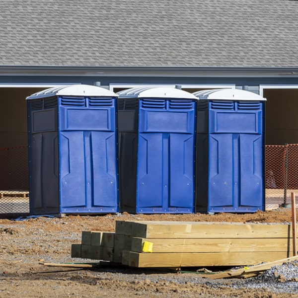 how often are the porta potties cleaned and serviced during a rental period in Welcome SC